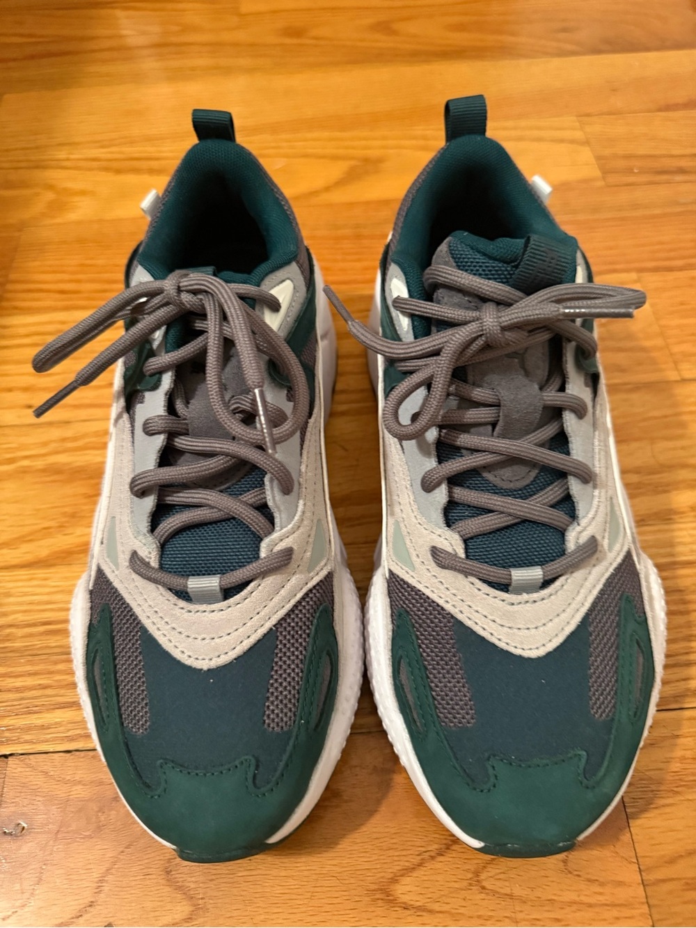 Puma RSX sneakers size 8.5 Two-Tone Green and Gray Sneakers